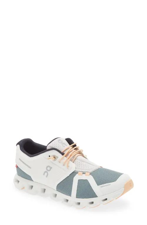 On Cloud 5 Push Sneaker in White/Cobble at Nordstrom, Size 6M | Nordstrom