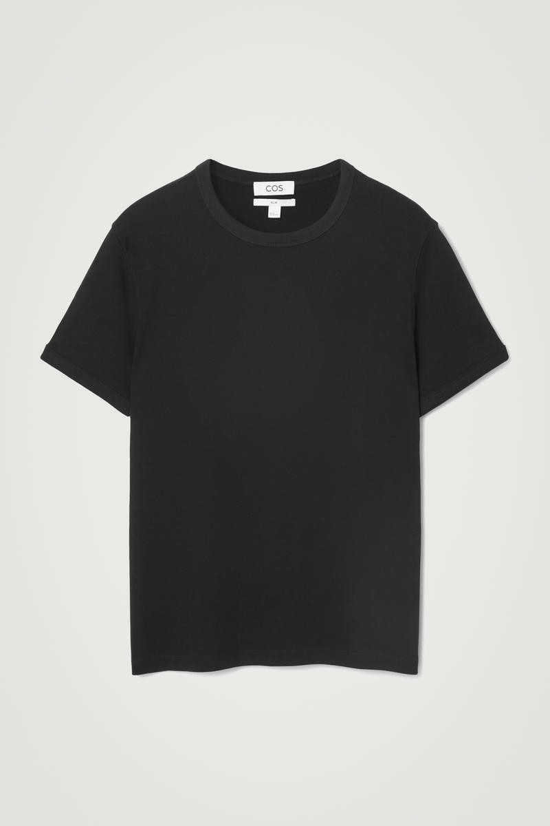 Slim Ribbed Cotton T-Shirt | COS (US)