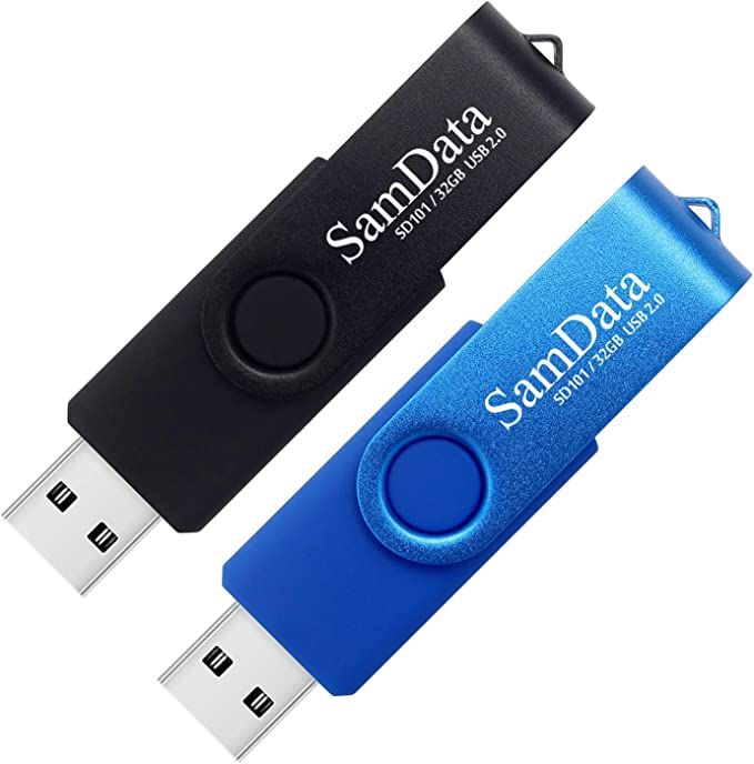 SamData 32GB USB Flash Drives 2 Pack 32GB Thumb Drives Memory Stick Jump Drive with LED Light for... | Amazon (US)