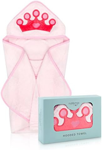 Natemia Princess Rayon from Bamboo Hooded Towel for Kids | Highly Absorbent, Soft Baby Towel | fo... | Amazon (US)