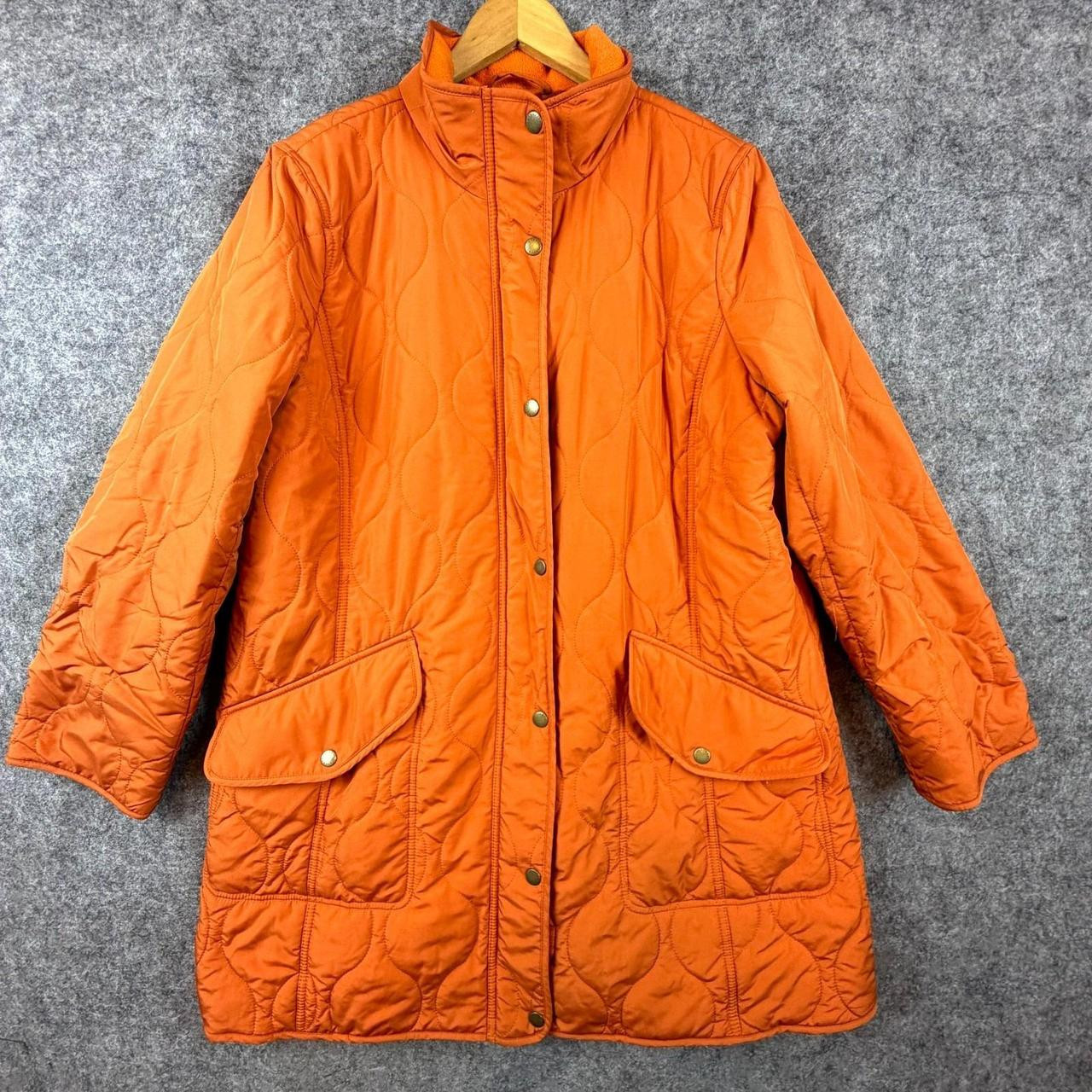 Talbots Women's Lightweight Jacket - Orange - XL | Depop US