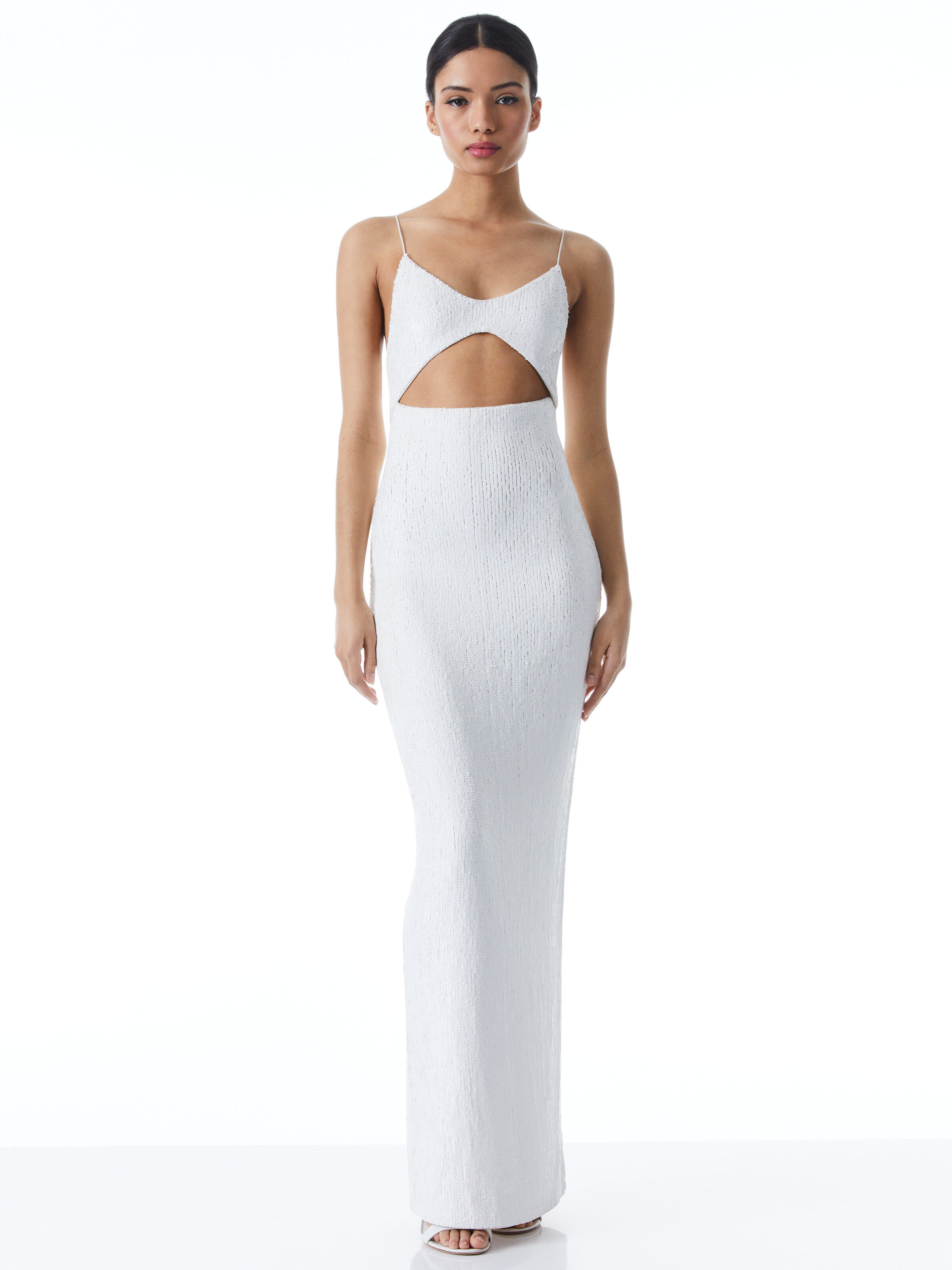 alice + olivia VALLI CUT OUT SEQUIN CAMI DRESS | Alice + Olivia