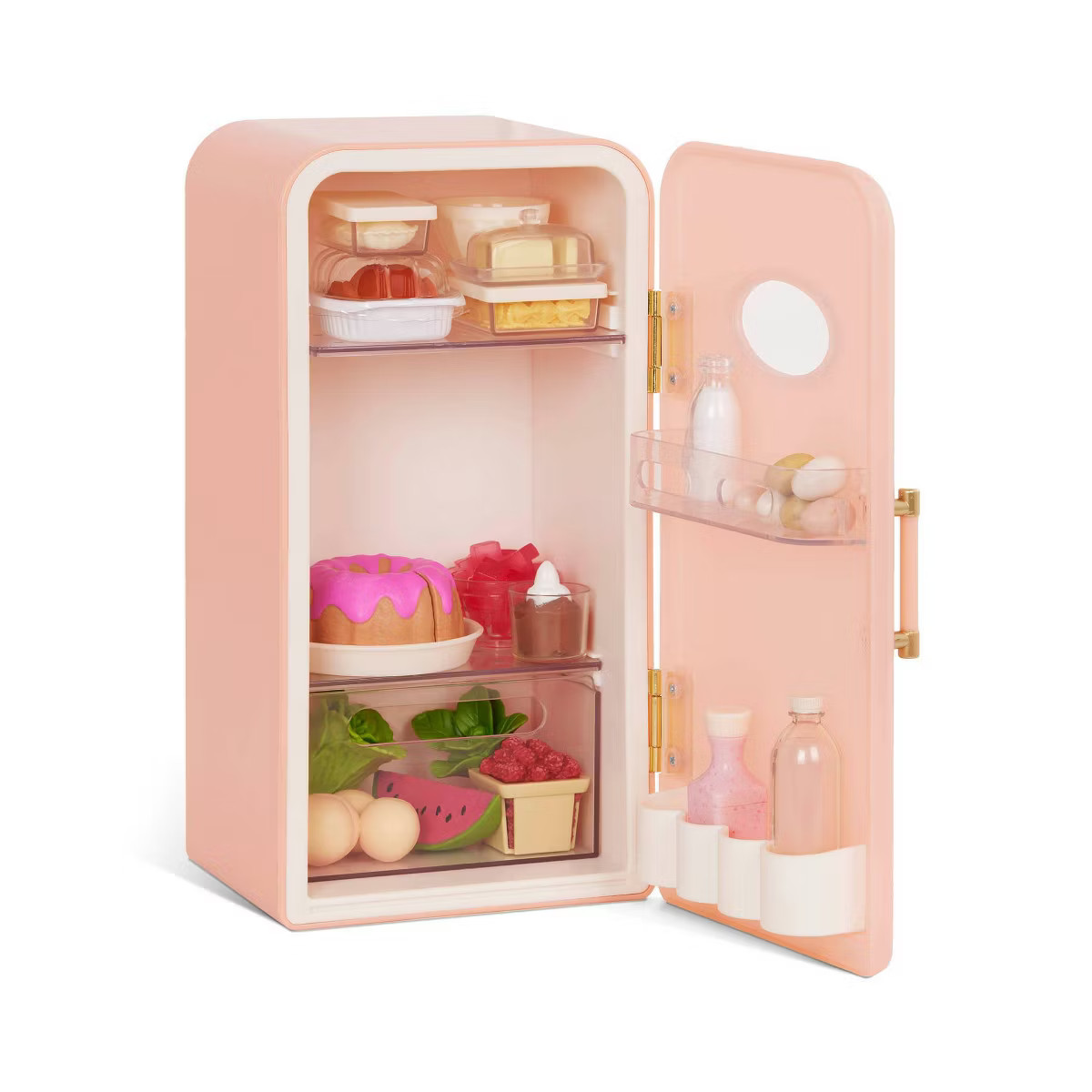 Our Generation Perfectly Fresh Mini Fridge & Play Food Accessory Set for 18" Dolls | Target