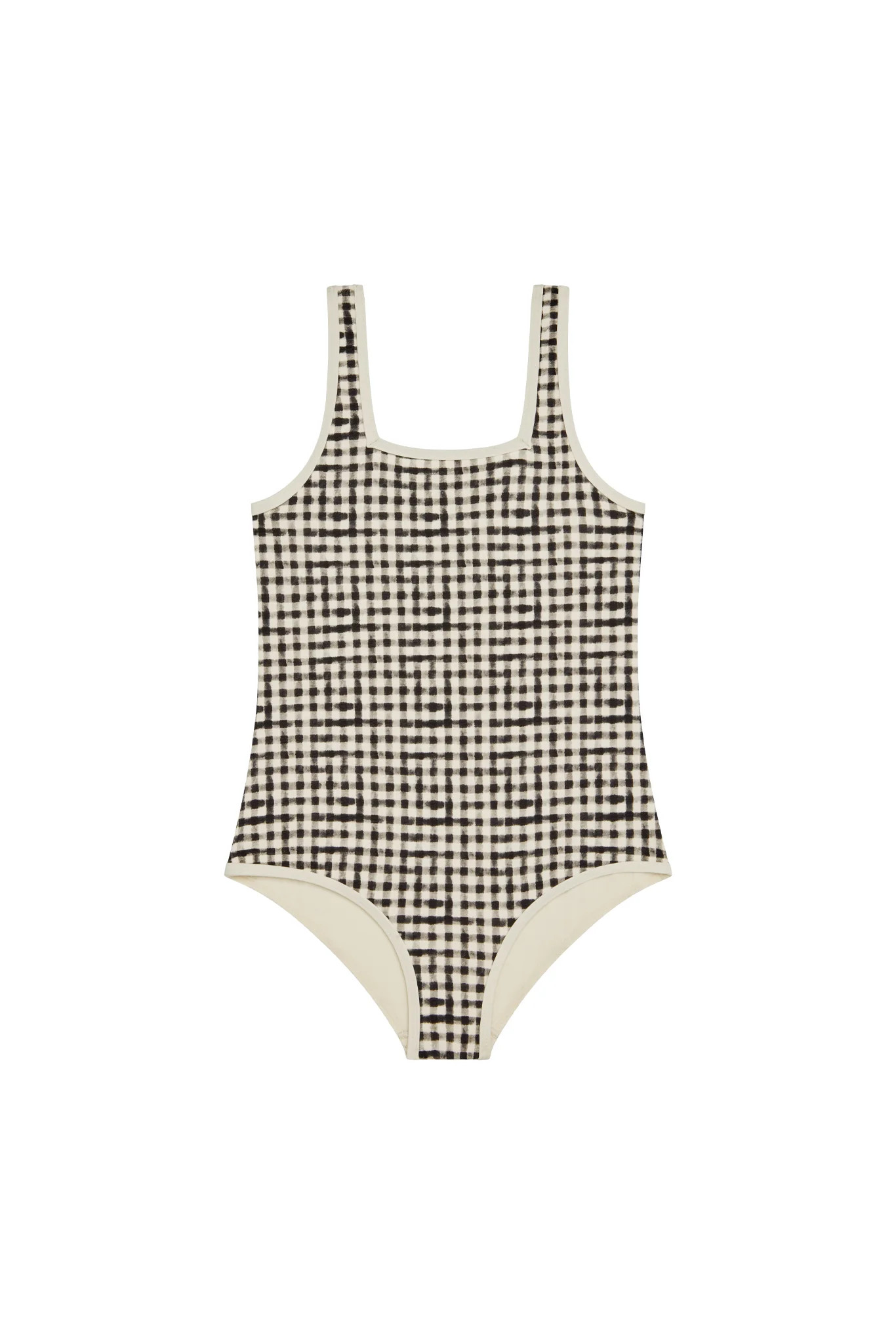 Corfu One Piece Kids - Black Gingham | Monday Swimwear