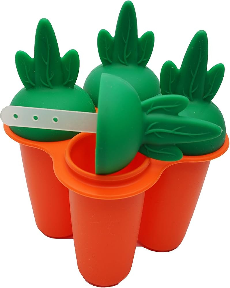 Reusable Popsicle Molds Ice Pop Molds Maker Baby Kid Infant W/Drip Catcher Healthy Fruit Snack Fo... | Amazon (US)