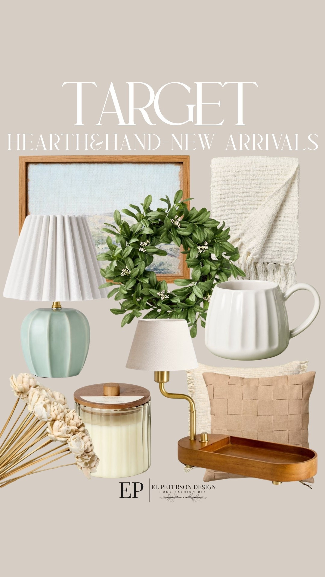 Target
Hearth and Hand New Arrivals
Artwork
Table lamp
Candle 
Throw pillows
Wreath
Mug
Blanket
Stems 

#LTKHome #LTKFindsUnder50 #LTKFindsUnder100