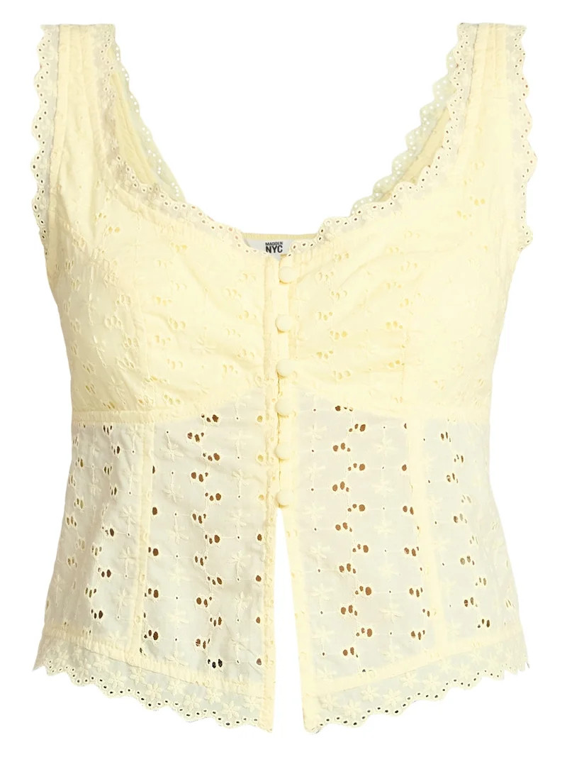 Madden NYC Women's Eyelet Tank Top | Walmart (US)