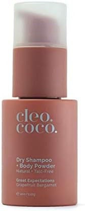 Cleo+Coco Dry Shampoo Body Powder for Women, Made with Essential Oil & Arrowroot Powder, Absorbs ... | Amazon (US)