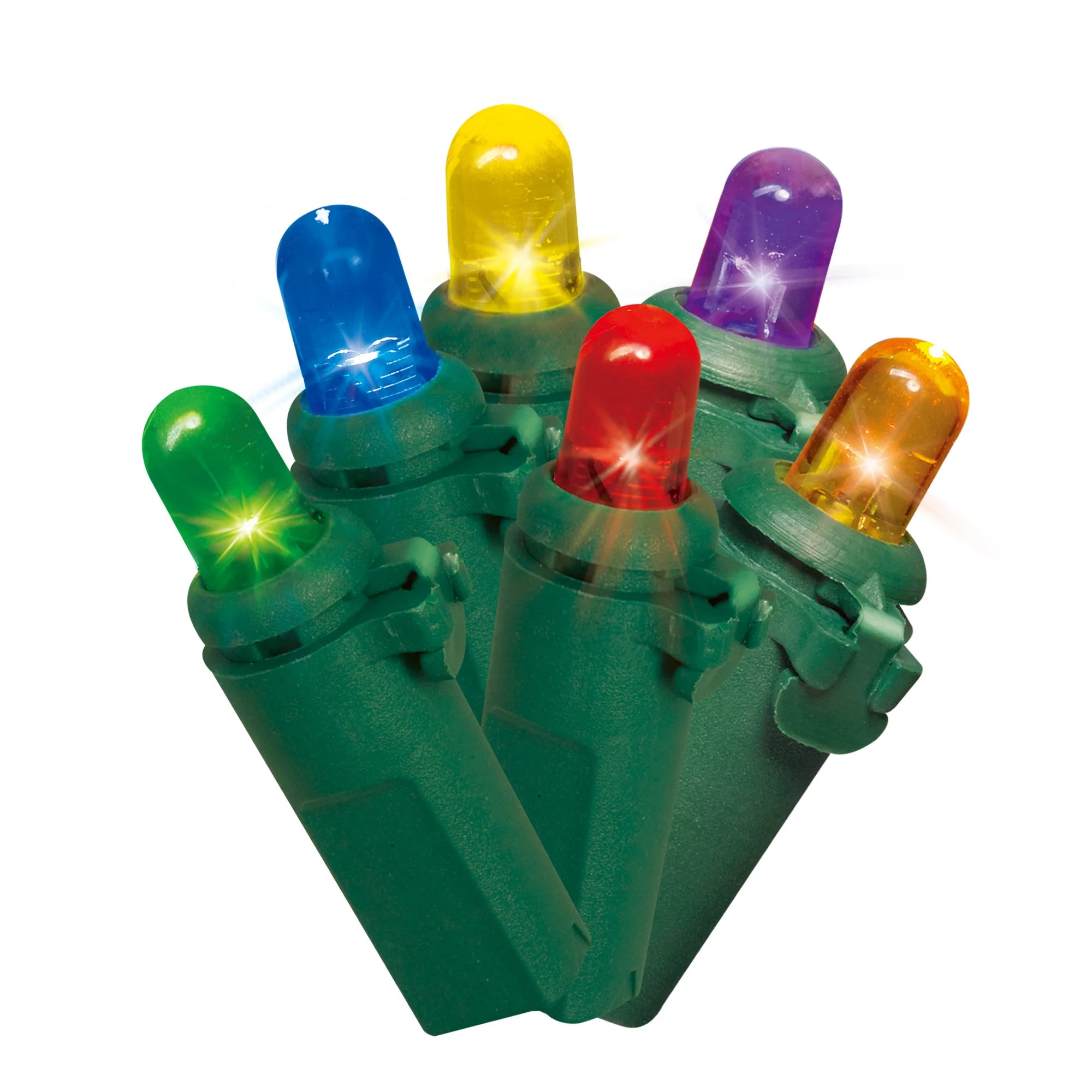 Indoor/Outdoor 240-Count LED Dome Christmas Lights, Multicolor, 47', Holiday Time | Walmart (US)