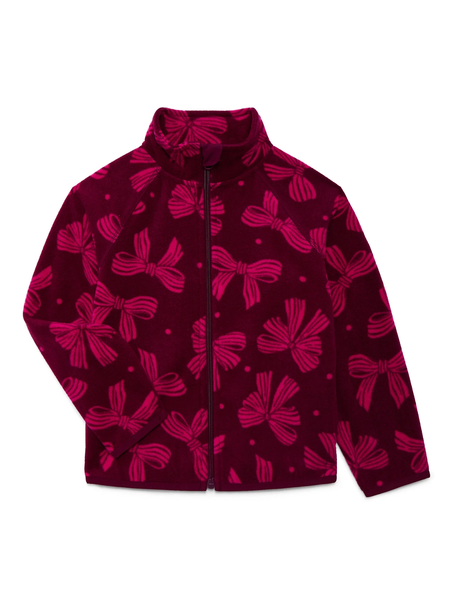 Wonder Nation Girls Microfleece Full Zip Jacket, Sizes 4-18 - Walmart.com | Walmart (US)