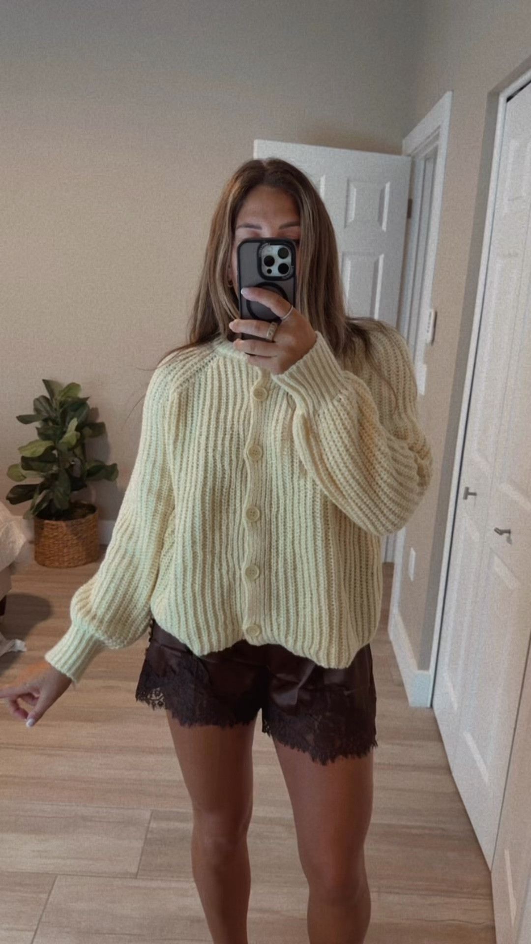 Amazon finds
Cozy outfit
Ootd
Lace shorts
Cardigan 
Chunky knit 

#LTKSpringSale #LTKSaleAlert #LTKootd