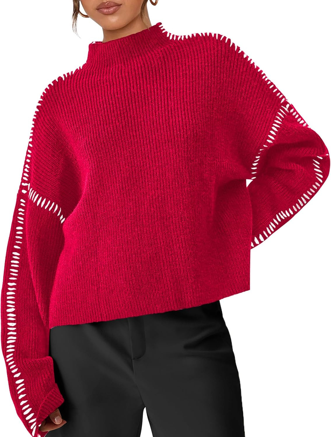 PRETTYGARDEN Womens Chunky Knit Oversized Pullover Sweaters | Amazon (US)