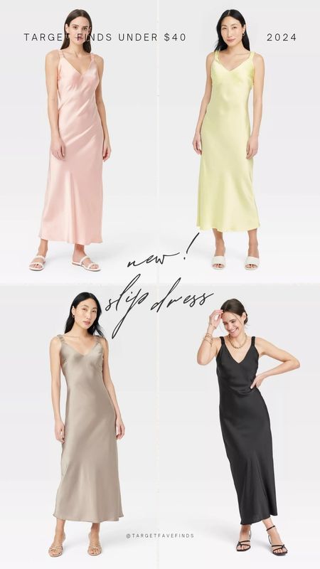New slip dresses at Target in spring summer colors, wardrobe basics, target style, targetfavefinds 

#LTKSeasonal #LTKstyletip #LTKfindsunder50
