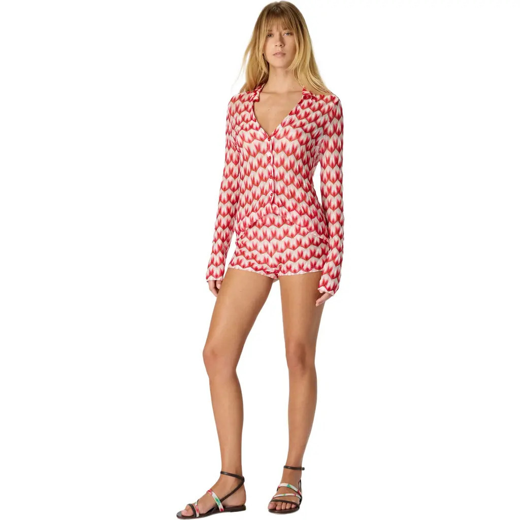 Missoni Shirt In Viscose With Floral Pattern in Multicoloured at Nordstrom, Size 40 It | Nordstrom