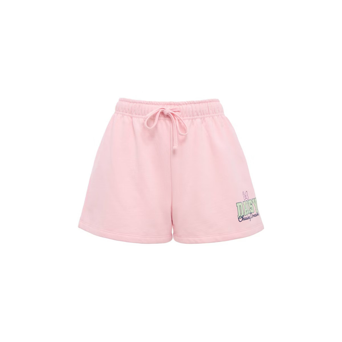 Women's Daisy Duck Run Club Fleece Shorts - Light Pink | Target