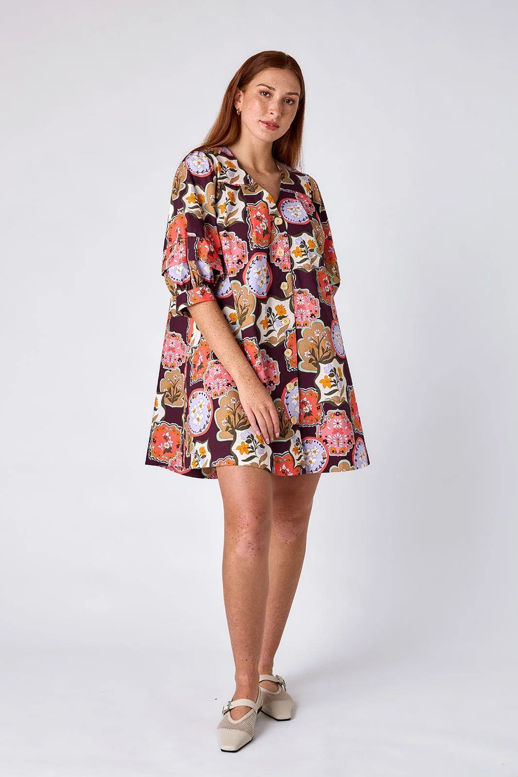 Lennie Dress in Stamp Collection | CROSBY by Mollie Burch | CROSBY by Mollie Burch
