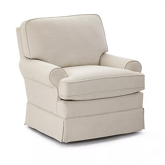 Best Chairs® Quinn Swivel Glider in Snow | buybuy BABY