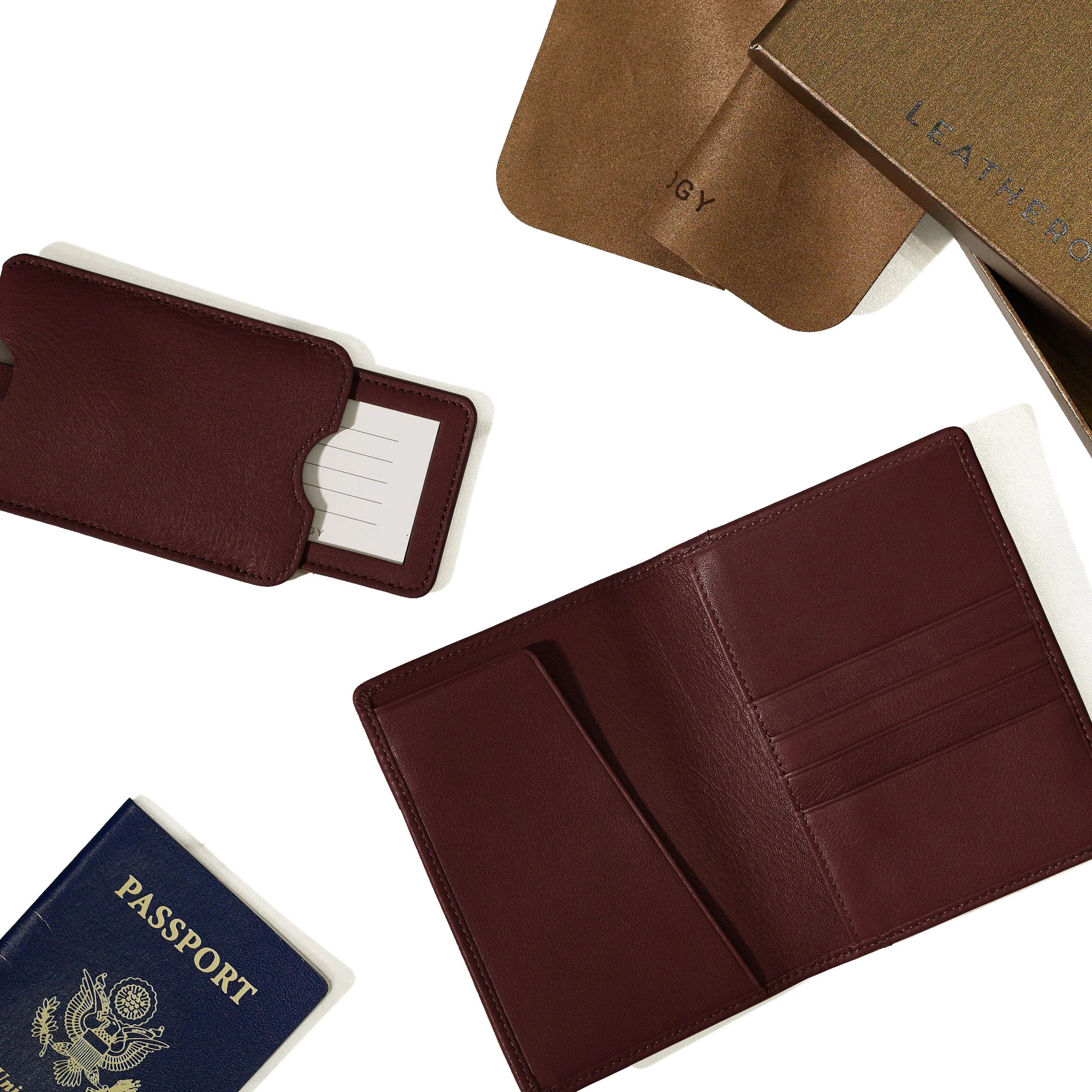 Deluxe Passport Cover + Luggage Tag Set | Leatherology