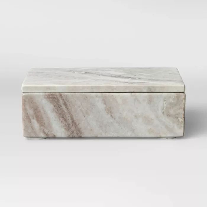 5" x 8" Toronto Marble Box Natural - Project 62™ | Target
