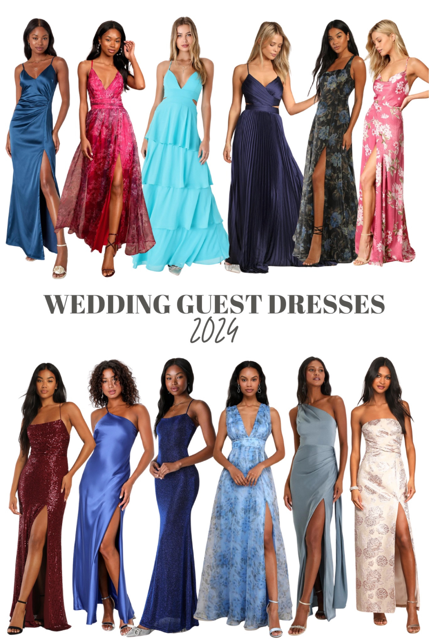 Wedding Guest Dress inspiration! 

Guest dress ideas, party dress ideas, formal dress ideas, maxi dresses, floral print dresses, satin dresses, satin finish, ruffle dresses

#LTKSeasonal #LTKstyletip #LTKparties