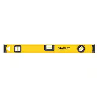 Stanley 24 in. Non-Magnetic 180 Aluminum I-Beam Level 42-324 - The Home Depot | The Home Depot