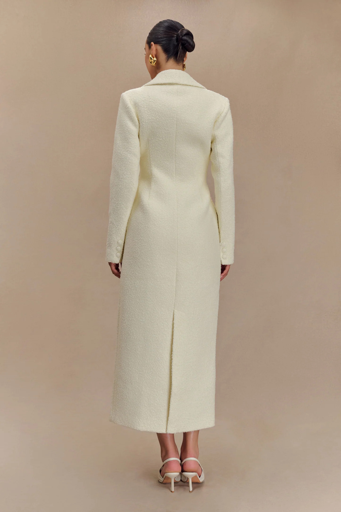 Boucle Coat - Ivory | MESHKI US