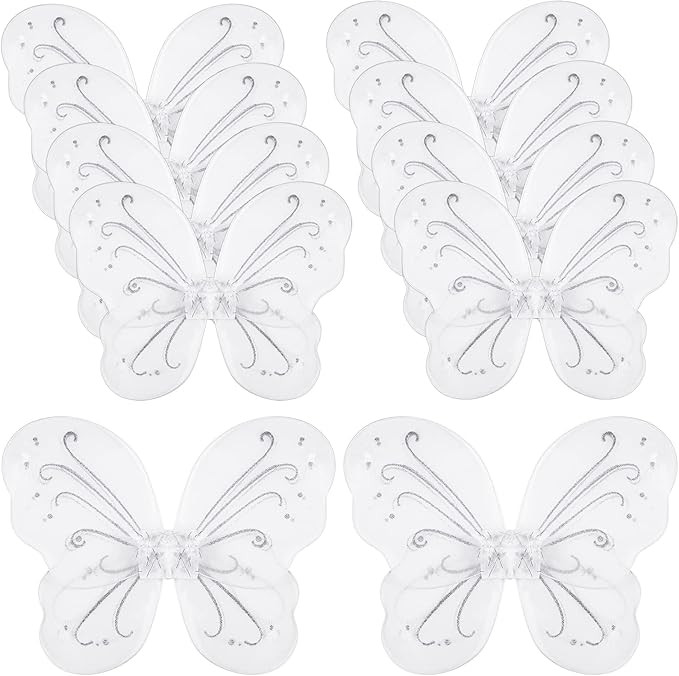 Chivao 10 Pieces Fairy Wings Butterfly Wings Wedding Decoration Costume Birthday Christmas Party ... | Amazon (US)