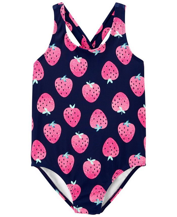 Baby Girls Strawberry Swimsuit | Macys (US)