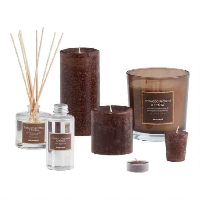 Tobacco Flower & Tonka Scented Candle Collection | World Market