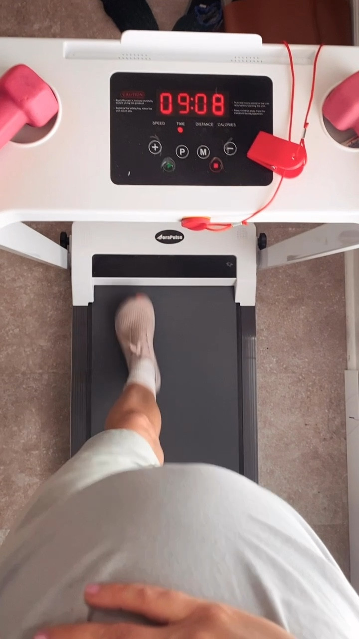 I have loved using this foldable treadmill. It’s perfect for smaller spaces, or if you’re wanting something that you can put away easily. I have prioritized walking everyday this pregnancy, and this treadmill has made that super easy  

#LTKBump #LTKActive #LTKSaleAlert