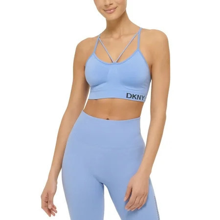 DKNY Women s Sport Strappy Low Impact Sports Bra Purple Size X-Small | Walmart (US)