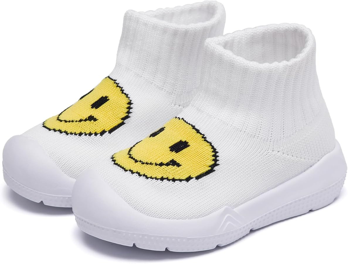 MORENDL Toddler Sock Shoes Baby Walking Shoes Infant Slippers Boys & Girls Non-Slip Sneakers | Amazon (US)