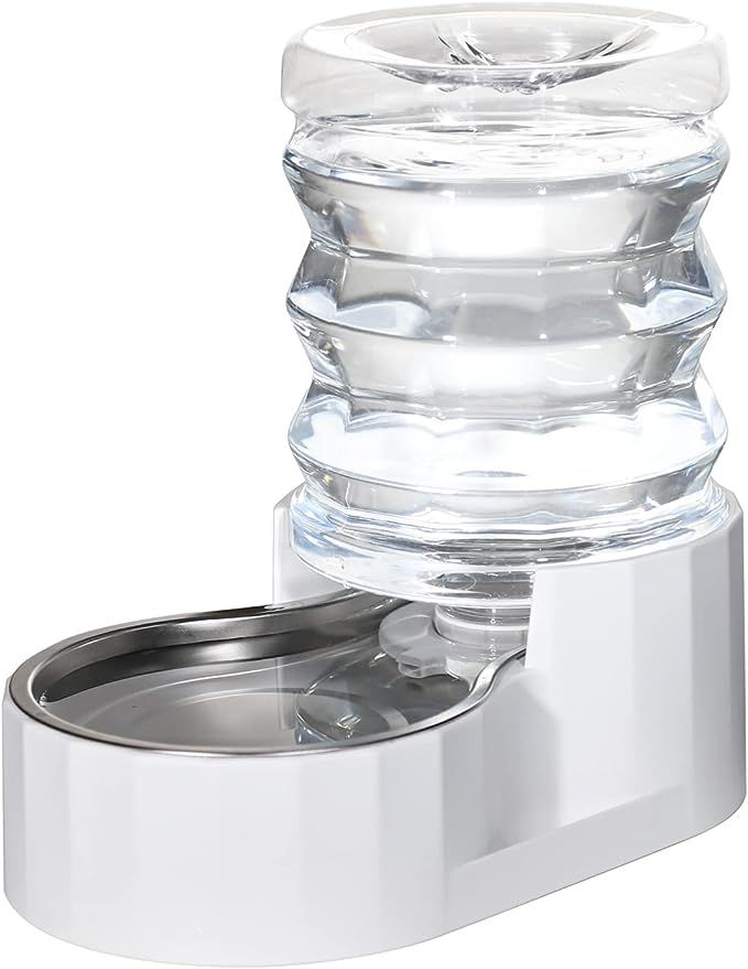 RIZZARI Automatic Pet Waterer, 100% BPA-Free, 4.6L Gravity Stainless Steel Water Dispenser, Large... | Amazon (US)