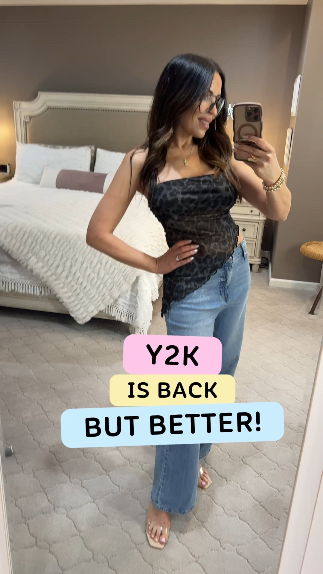 Y2K is officially back, but we’re doing it better this time around! 🦋✨ I’m obsessed with these low-slung jeans—they have all the retro vibes but are actually comfortable enough to wear all day and are only $28! Paired it with this leopard print asymmetric top that is literally taking me back to 2000! Such a steal for a fresh spring look. 🐆🌷
#walmartstyle