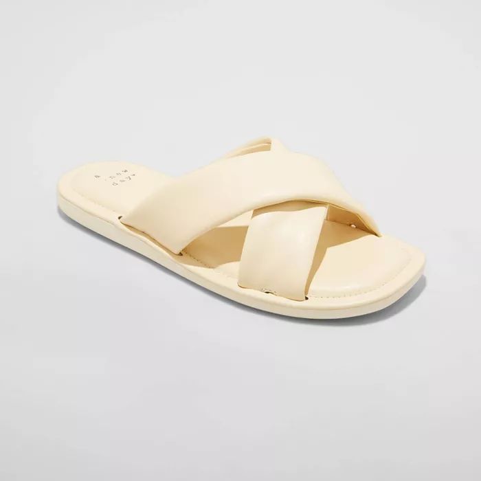 Women's Daisy Crossband Slide Sandals - A New Day™ | Target