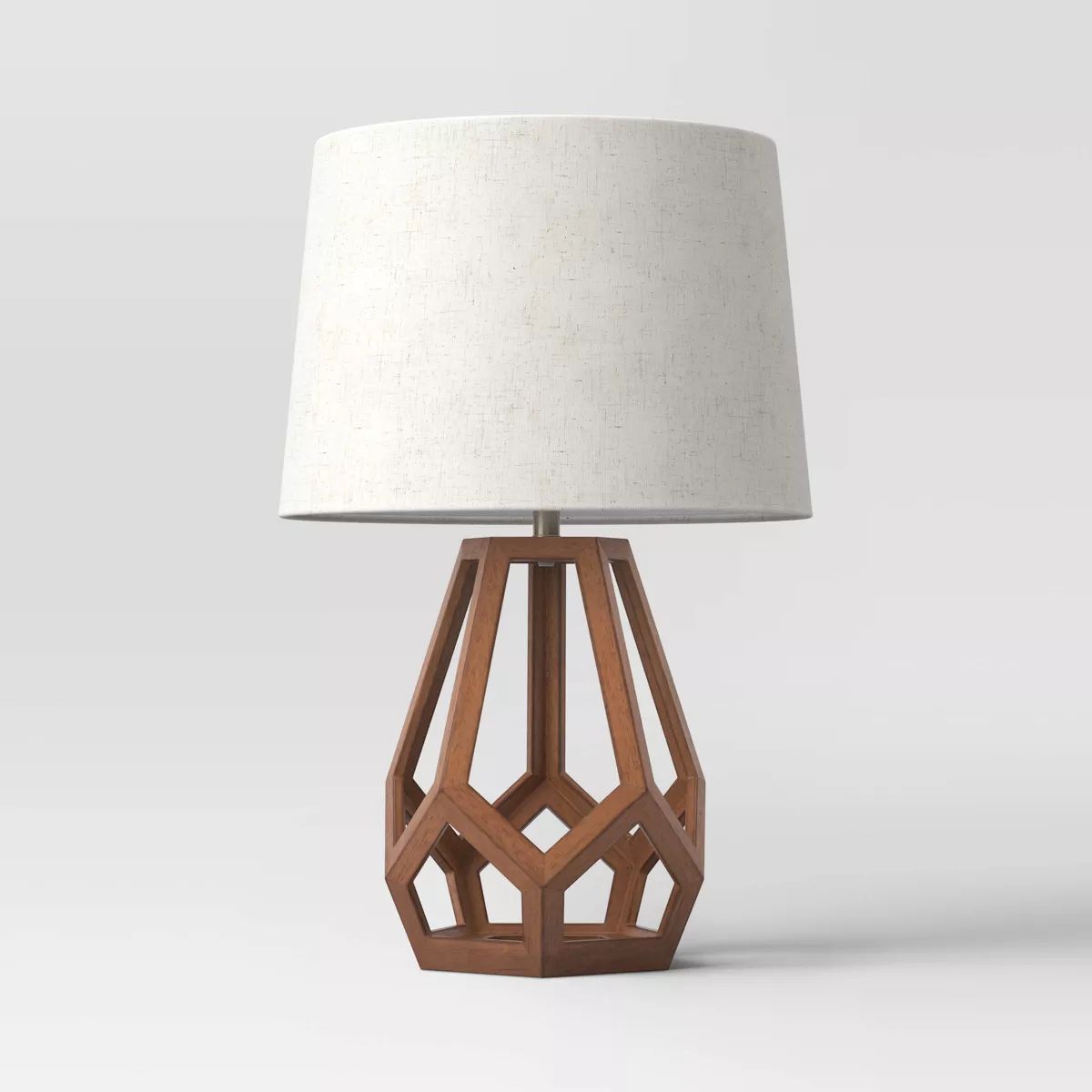 Large Wood Geo Assembled Table Lamp - Threshold™ | Target