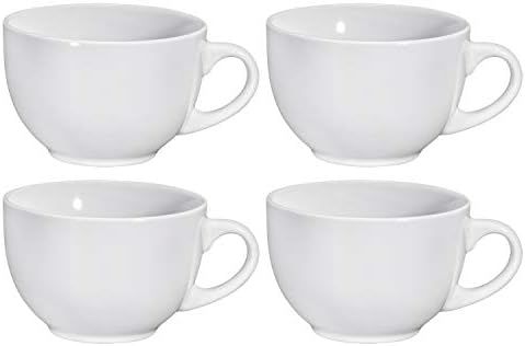 Amazon.com: Large Ceramic Coffee Mugs Set of 4 Jumbo Mugs With Handle Microwave & Dishwasher Safe... | Amazon (US)