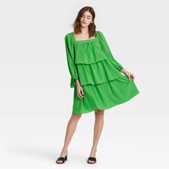 Women's Balloon Long Sleeve Dress - Who What Wear™ | Target