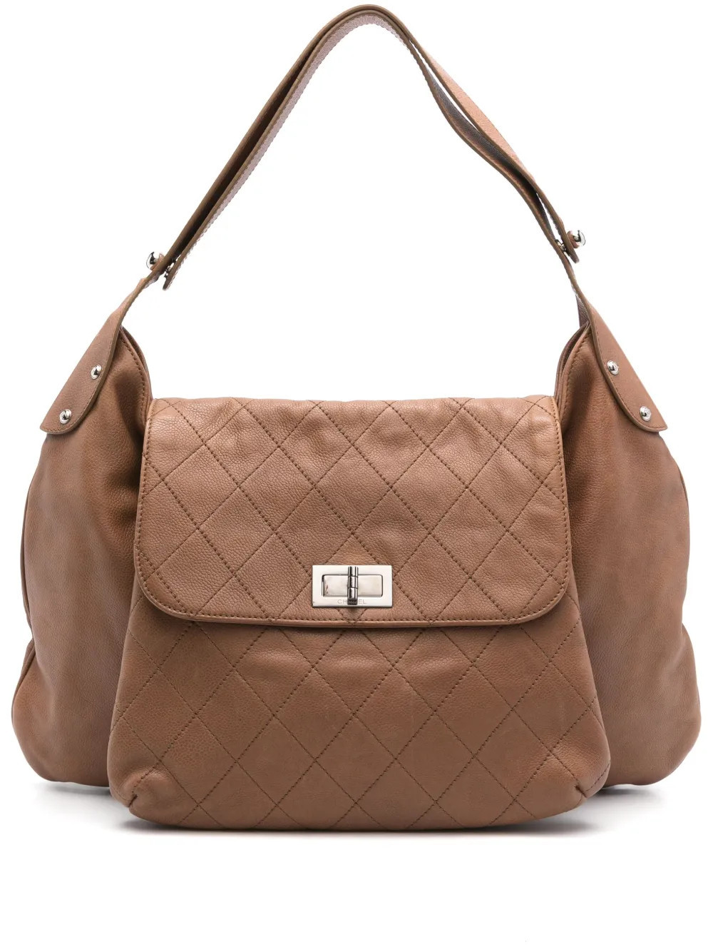 CHANEL Pre-Owned 2008-2009 leather tote bag - Brown | Farfetch Global