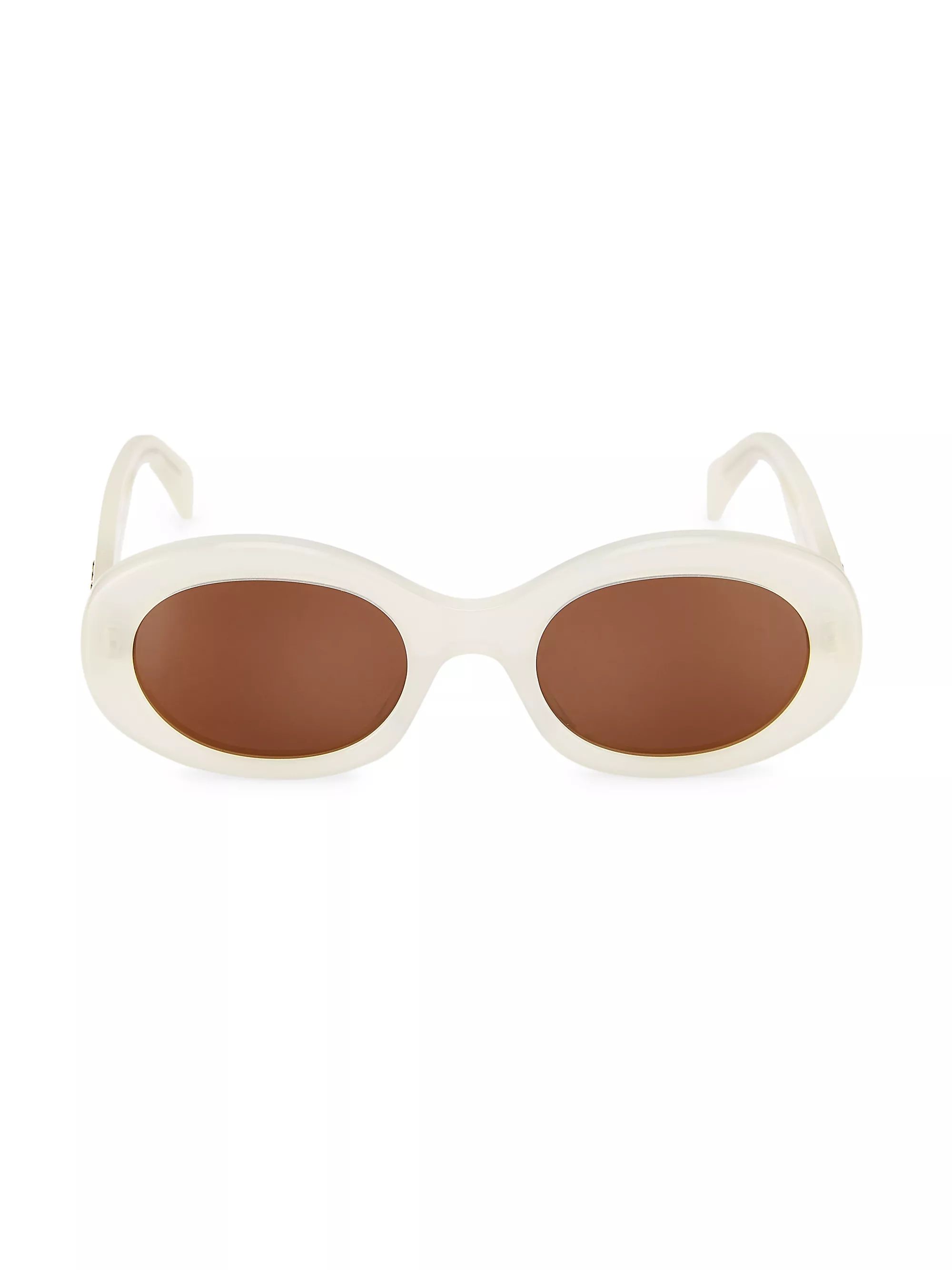 Triomphe 52MM Oval Sunglasses | Saks Fifth Avenue