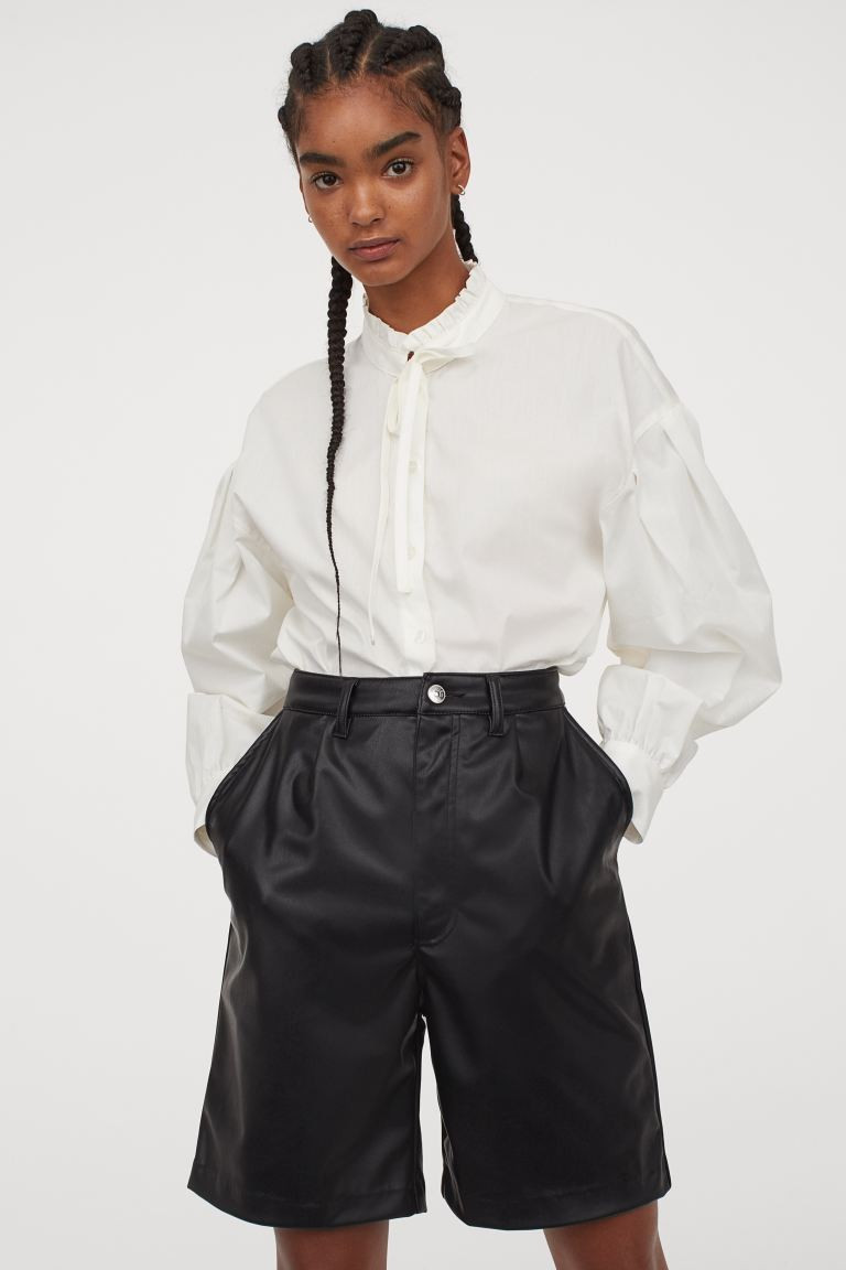 Faux Leather Shorts | H&M (US + CA)