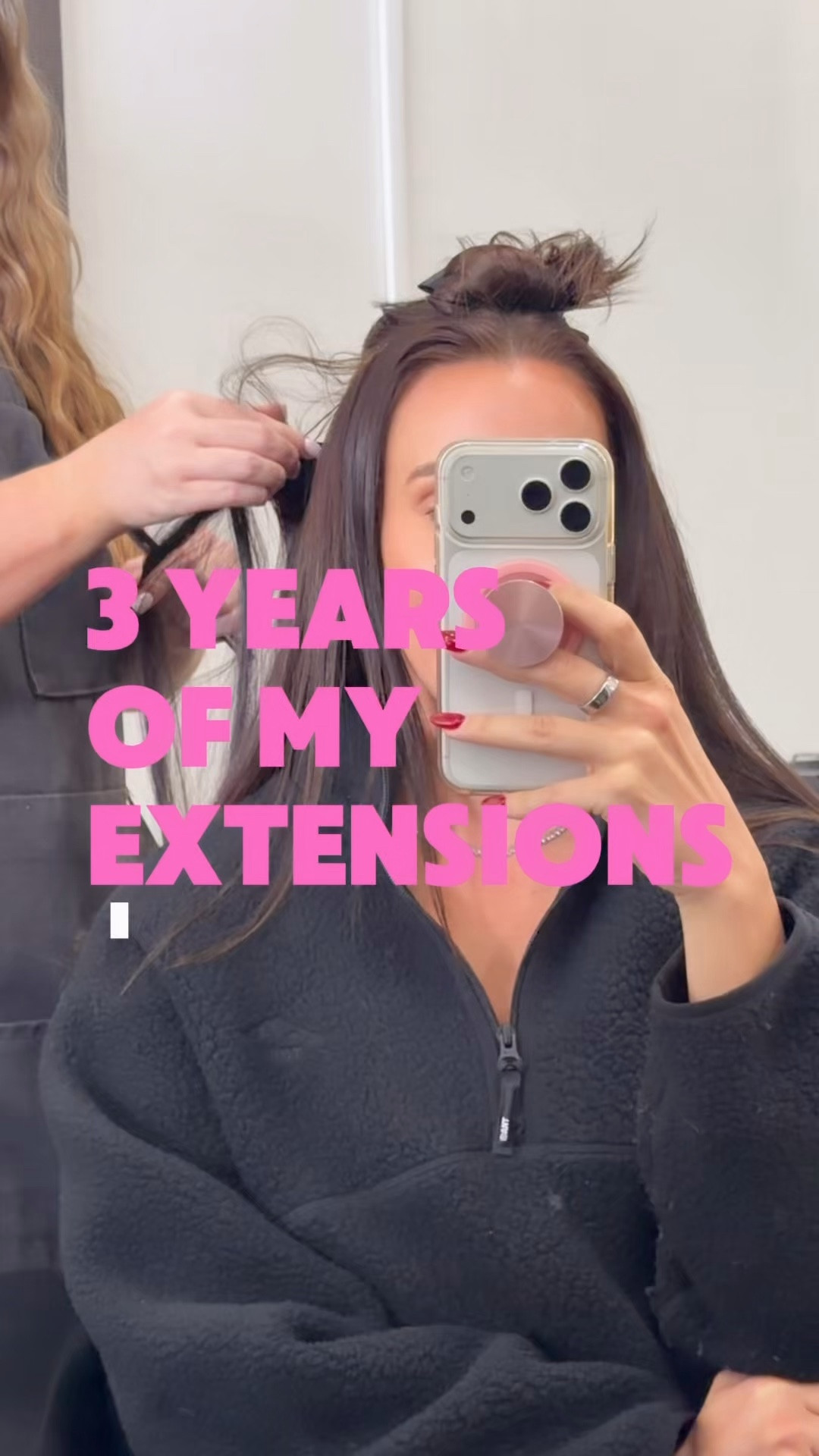Taking my extensions out for the first time in almost three years.

And I'll be honest — I know I've been using them as a security blanket. It's easy to just keep getting them filled and never actually deal with what's underneath. My hair is genuinely in better shape than when I started, but three years on the same spot is still three years.

So I'm giving it a month. And I have real goals: I want it thicker, I want it stronger, and I really want my scalp to recover.

What I'm doing:
→ New shampoo + conditioner
→ Crown Affair leave-in on my ends
→ Back on Nutrafol
→ Hair mask twice a week (not when I remember — actually twice a week)
→ Scalp treatment, which is the part I've ignored this entire time

If you have something that actually worked for you, please tell me. I'm reading every single comment on this one 🤍


#hairextensions #hairgrowth #haircare #scalpcare #hairrepair

#LTKgrwm #LTKBeauty #LTKselfcare