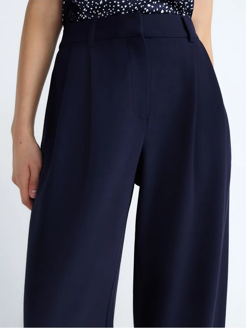 Devil Wears Prada Scoop Collection Women\u2019s and Women's Plus High Rise Pleated Trousers, 30" ... | Walmart (US)
