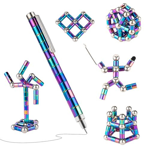 Color Fidget Pen,Magnetic Pen Fidget Toys,Cool Gadget Best for Stress and Anxiety Relief and Kill Time,Sensory Tool EDC Fidgeting Game,Unique Gifts for Adults and Teens | Amazon (US)
