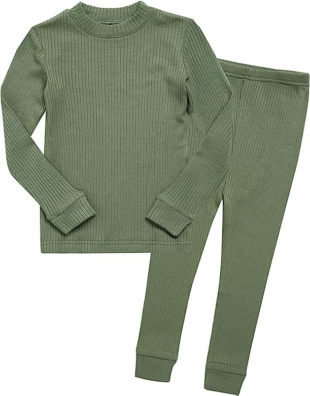 VAENAIT BABY 12M-12Y Kids Unisex Girls & Boys Soft Comfy Modal Tencel Shirring Sleepwear Pajamas ... | Amazon (US)
