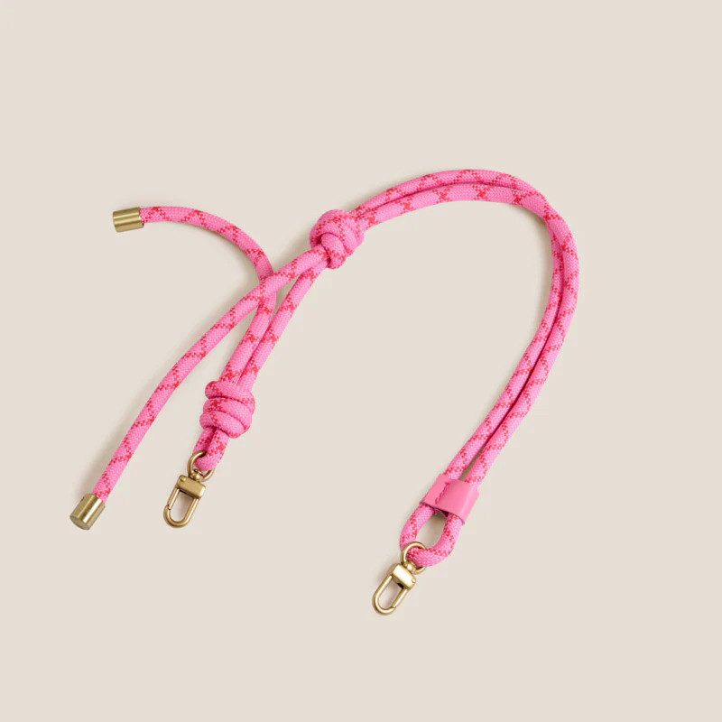 Adjustable Thick Paracord Strap - Pink with Red | Parker Thatch