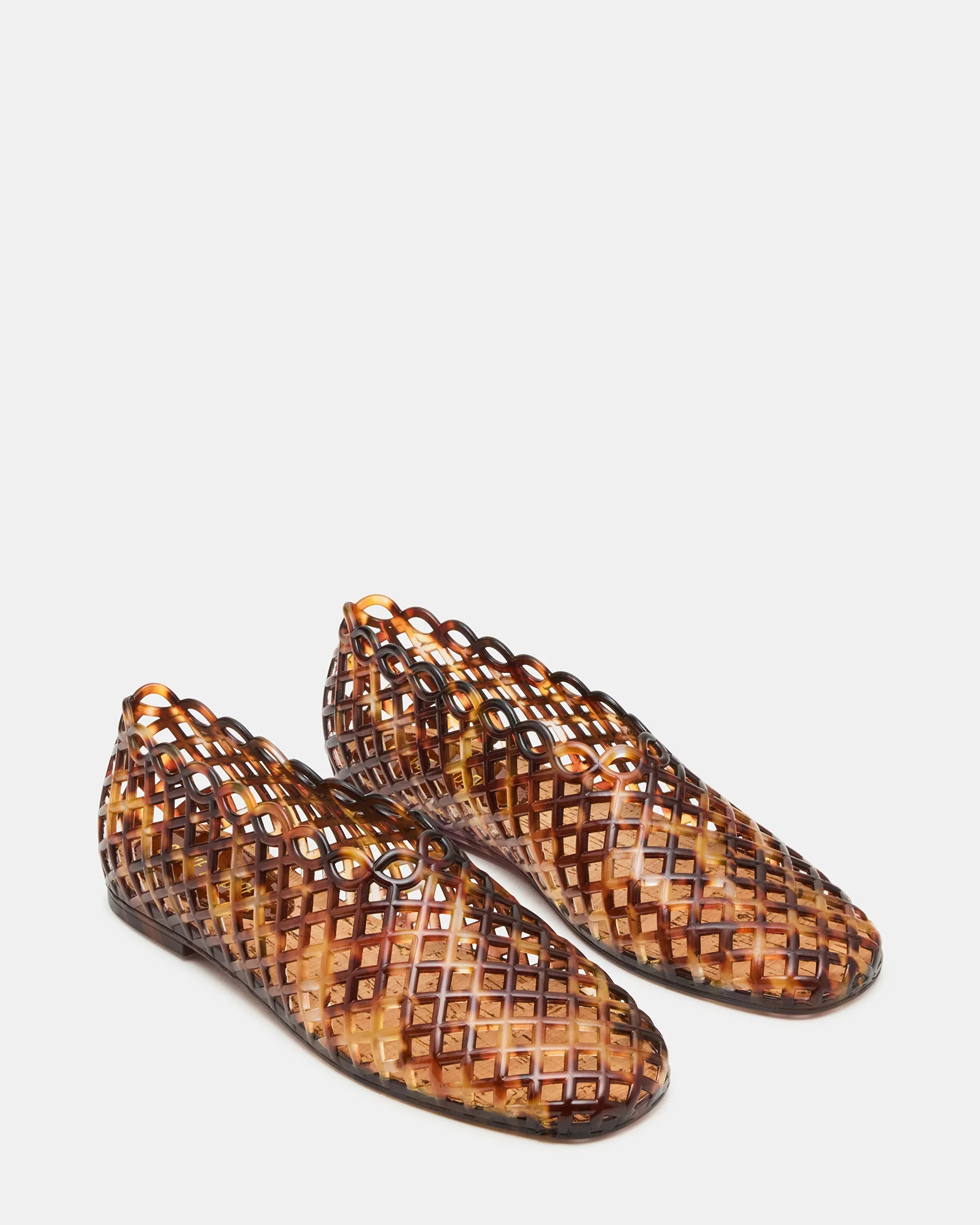 GROVE Tortoise Square-Toe Jelly Women's Flat | Steve Madden (US)
