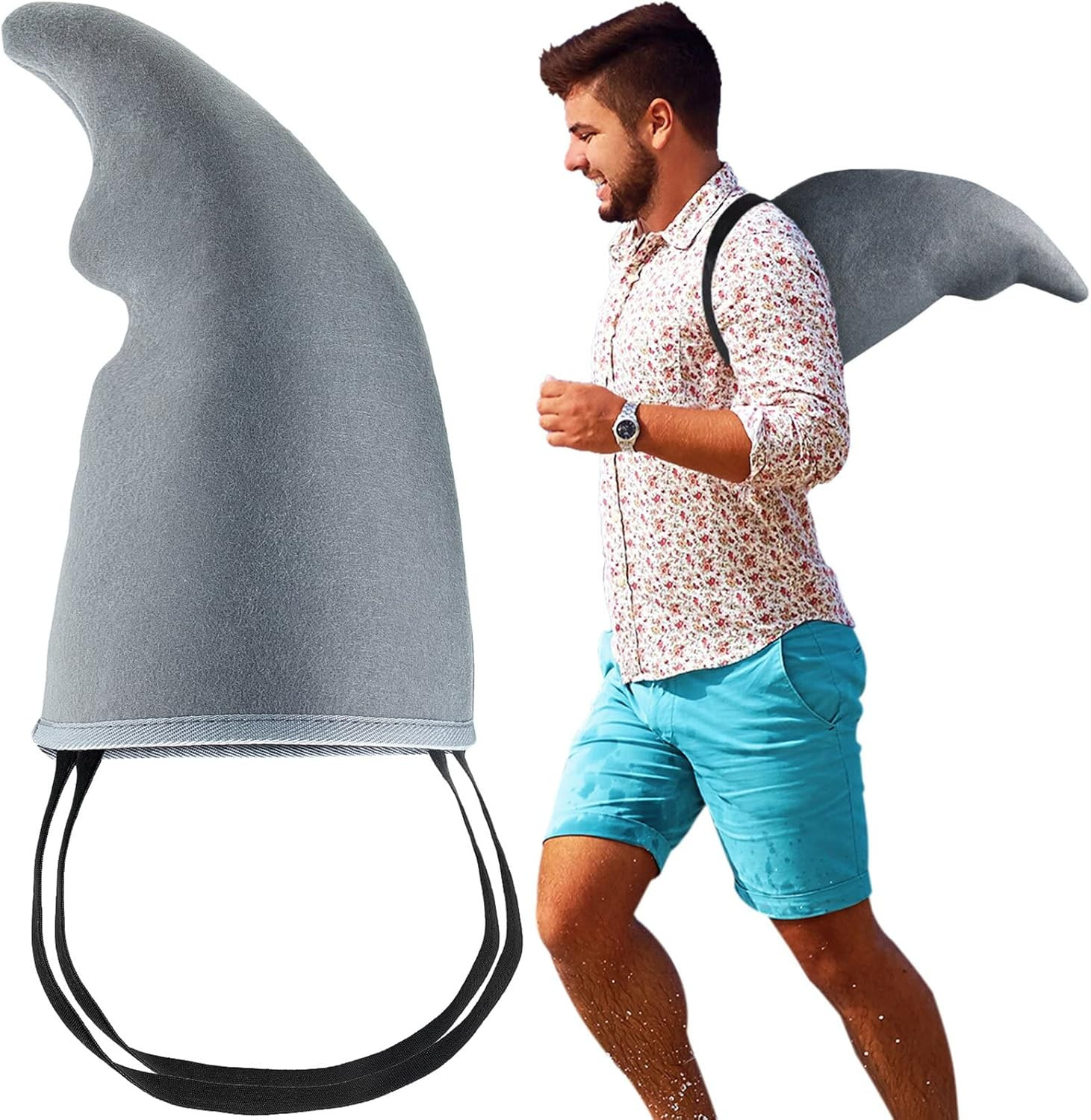 Shark Costume Shark Fin Gray Swimfin Shark Costume Costume Props for Adults Easy-to-wear Shark Ac... | Amazon (US)
