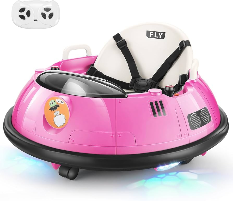 Hikole Baby Bumper Car with Parent Remote, 12V Bumper Cars for Toddlers 1-3, 5-Point Safety Belt,... | Amazon (US)