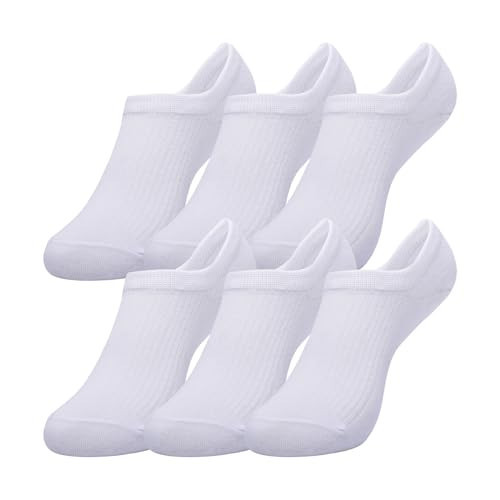 GAP Women's No Show Socks, Multi-Pack Adult Socks, Soft & Stretchy, Optic White (6-Pack), One Size | Amazon (US)